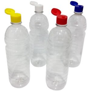 27 Frascos Plástico Cristal Pet 900ml C/ Tampa Fliptop Sho