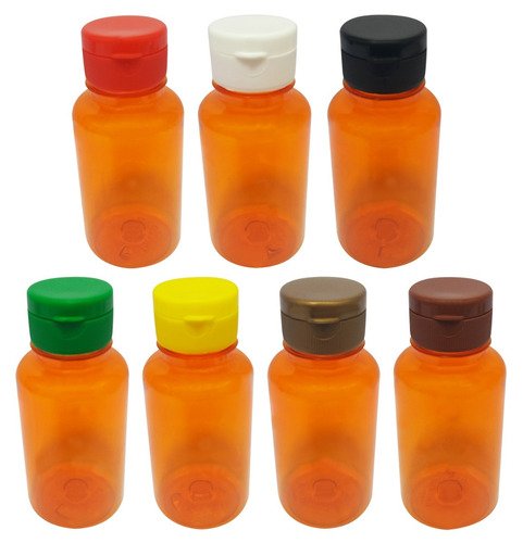 427 Frascos Plástico Laranja Pet 240ml Batoque Fliptop Sup - Imagem 3