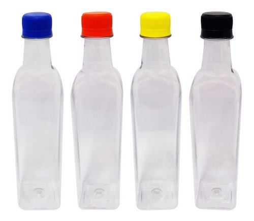 49 Frascos Plástico Cristal Pet 500ml Tampa Rosca Lacre Aze