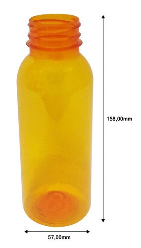 163 Frascos Plástico Laranja Pet 300ml Tampa Fliptop Cap Det - Imagem 7
