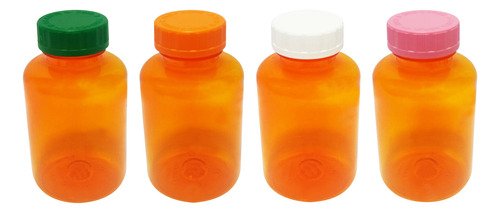 226 Frascos Plásticos Laranja Pet 500ml Com Tampa Child Sup - Imagem 2