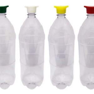 28 Frasco Plástico Cristal Pet 2l Com Tampa Rosca 2 Bico Ref