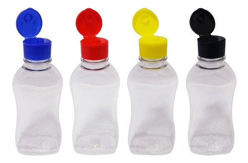 170 Frascos Plástico Cristal Pet 120ml Pimenta Tampa Fliptop - Imagem 2