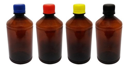 47 Frasco Plástico Âmbar Pet 500ml Tampa S Batoque Far