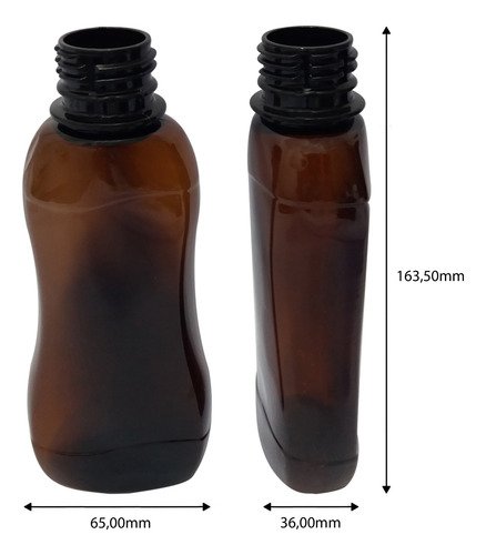 460 Frasco Plástico Âmbar Pet 200ml Tampa Rosca 2 Bico Cat - Imagem 6