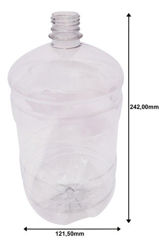 22 Frascos Plásticos Cristal Pet De 2l Vazios Sem Tampas Gro - Imagem 2