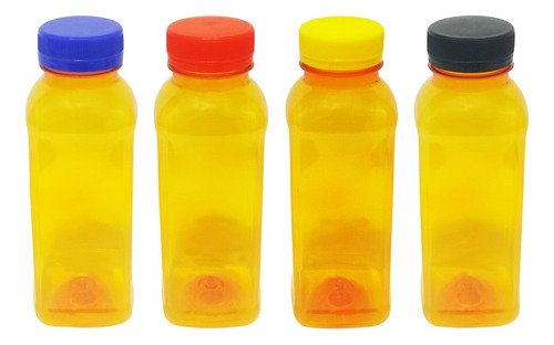 180 Frascos Plástico Laranja Pet 300ml Tampa Rosca Lacre Qua