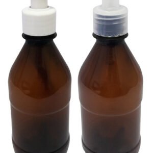 68 Frascos Plástico Âmbar 350ml Válvula Bico Pato S Agu