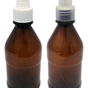 16 Frascos Plásticos Âmbar Pet 350ml Válvula Spray S Agu