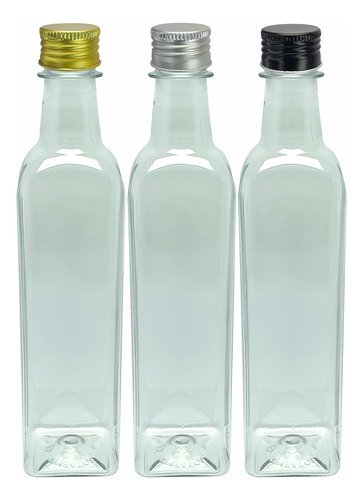 12 Frascos Plástico Cristal Pet 500ml Tampa Aluminio S/ Aze