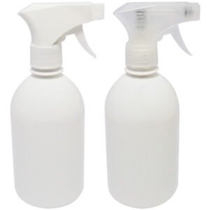 12 Frascos Plásticos Branco Pet 500ml Válvula Gatilho Sab