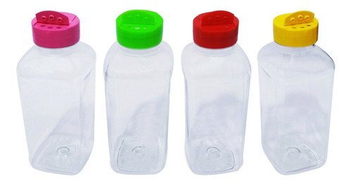 49 Frascos Plástico Cristal Pet 500ml Tempero Fliptop Qua - Imagem 2
