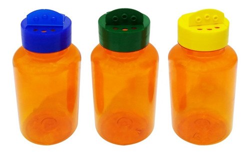 210 Frasco Plástico Laranjado Pet 240ml Tempero Fliptop Sup