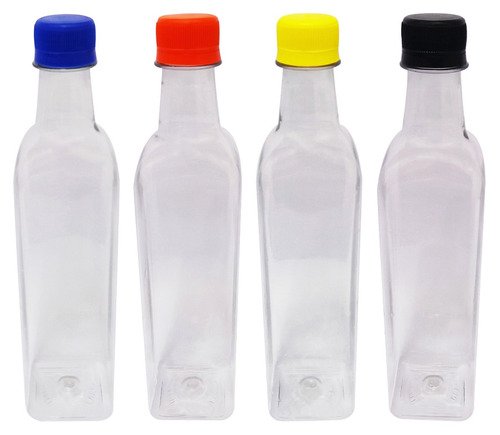 128 Frascos Plástico Cristal Pet 500ml Tampa Rosca Lacre Aze