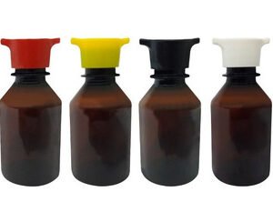 40 Frasco Plástico Âmbar Pet 150ml Tampa Rosca 2 Bico Far