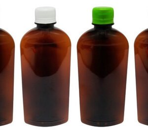 62 Frasco Plástico Âmbar Pet 400ml Tampa S Batoque Min