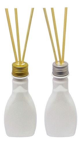 378 Frascos Plástico Branco 200ml Tampa Difusor Varetas Mol