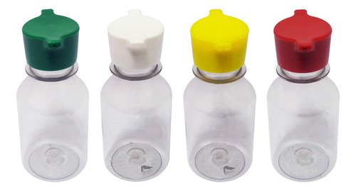190 Frasco Plástico Cristal Pet 100ml Tampa Rosca 2 Bico - Imagem 2