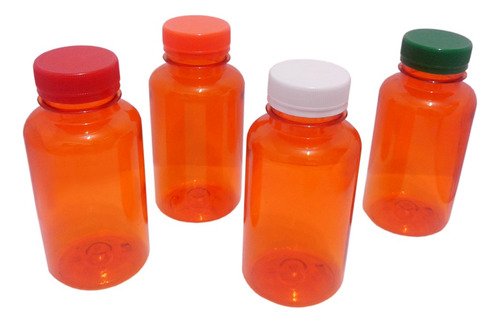 22 Frasco Plástico Laranjado Pet 240ml Tamp Rosca Lacre Sup - Imagem 2