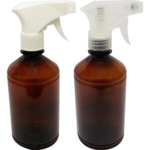 108 Frascos Plásticos Âmbar Pet 500ml Válvula Gatilho Far