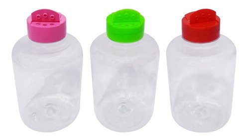 12 Frascos Plásticos Cristal Pet 500ml Tempero Fliptop Sup - Imagem 2
