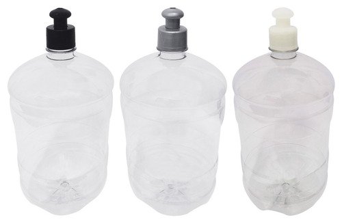 9 Frascos Plásticos Cristal Pet 2l Com Tampa Pushpull Gro - Imagem 2