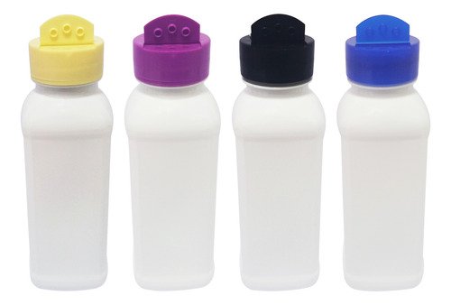 180 Frascos Plástico Branco Pet 300ml Tempero Fliptop Qua
