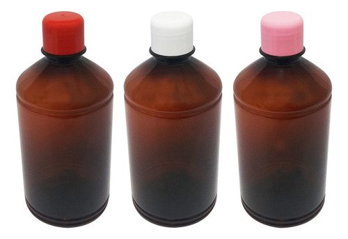 47 Frascos Âmbar Pet 500ml Aromatizante Tampa Batoque Far