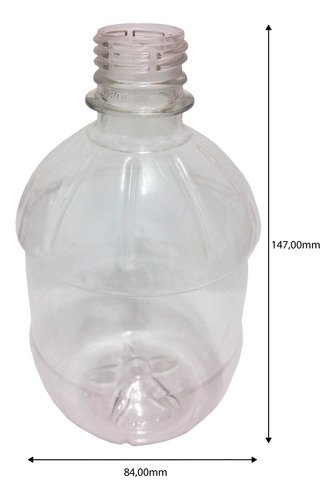 40 Frasco Plástico Cristal Pet 500ml Tampa L Batoque Cac - Imagem 7