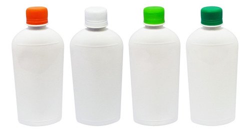135 Frascos Plástico Branco Pet 400ml Tampa Rosca Lacre Min - Imagem 2