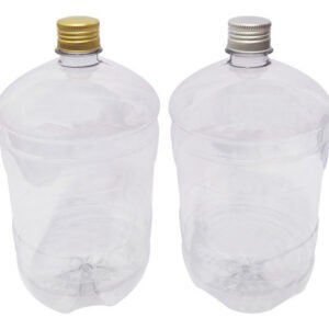 3 Frascos Plástico Cristal Pet 2l Com Tampa Aluminio S/ Gro