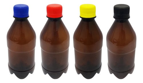 306 Frascos Plástico Âmbar Pet 350ml Cerveja Tampa Lacre Agu