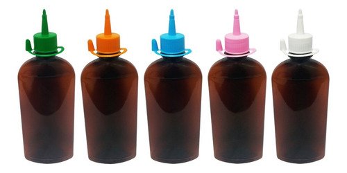 132 Frascos Plástico Âmbar Pet 400ml C/ Bico Aplicador Min - Imagem 2