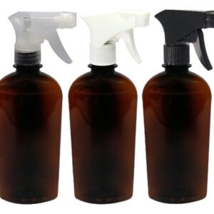 14 Frascos Plásticos Âmbar Pet 400ml Válvula Gatilho Min