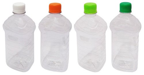 27 Frascos Plástico Cristal Pet De 1l Tampa Rosca Lacre Ama - Imagem 2