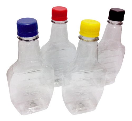 372 Frasco Plástico Cristal Pet 250ml Tampa S Batoque Mol