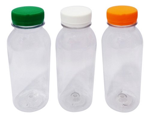 360 Frasco Plástico Cristal Pet 300ml Tam Rosca S/ Lacre Det