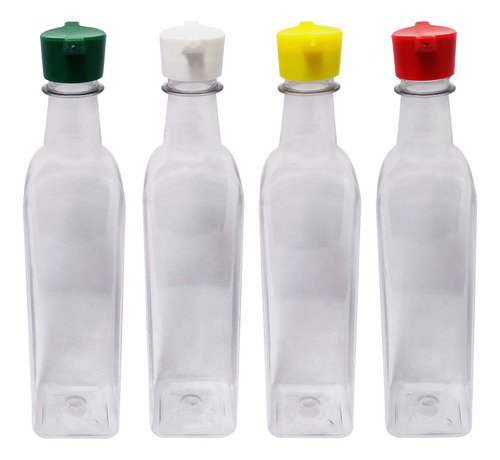 235 Frasco Plástico Cristal Pet 500ml Tampa Rosca 2 Bico Aze - Imagem 2