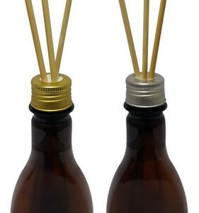 116 Frascos Plástico Âmbar 200ml Tampa Difusor Varetas Mol