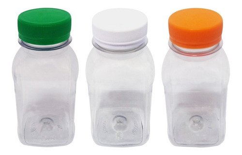 24 Frasco Plástico Cristal Pet 200ml Tam Rosca C/ Lacre Qua