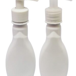 24 Frascos Plástico Branco 200ml Válvula Bico Pato S Mol