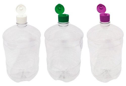 3 Frascos Plástico Cristal Pet De 2l Com Tampa Fliptop Gro - Imagem 2