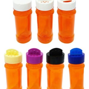 702 Frascos Plástico Laranjado Pet 120ml Tempero Fliptop Con