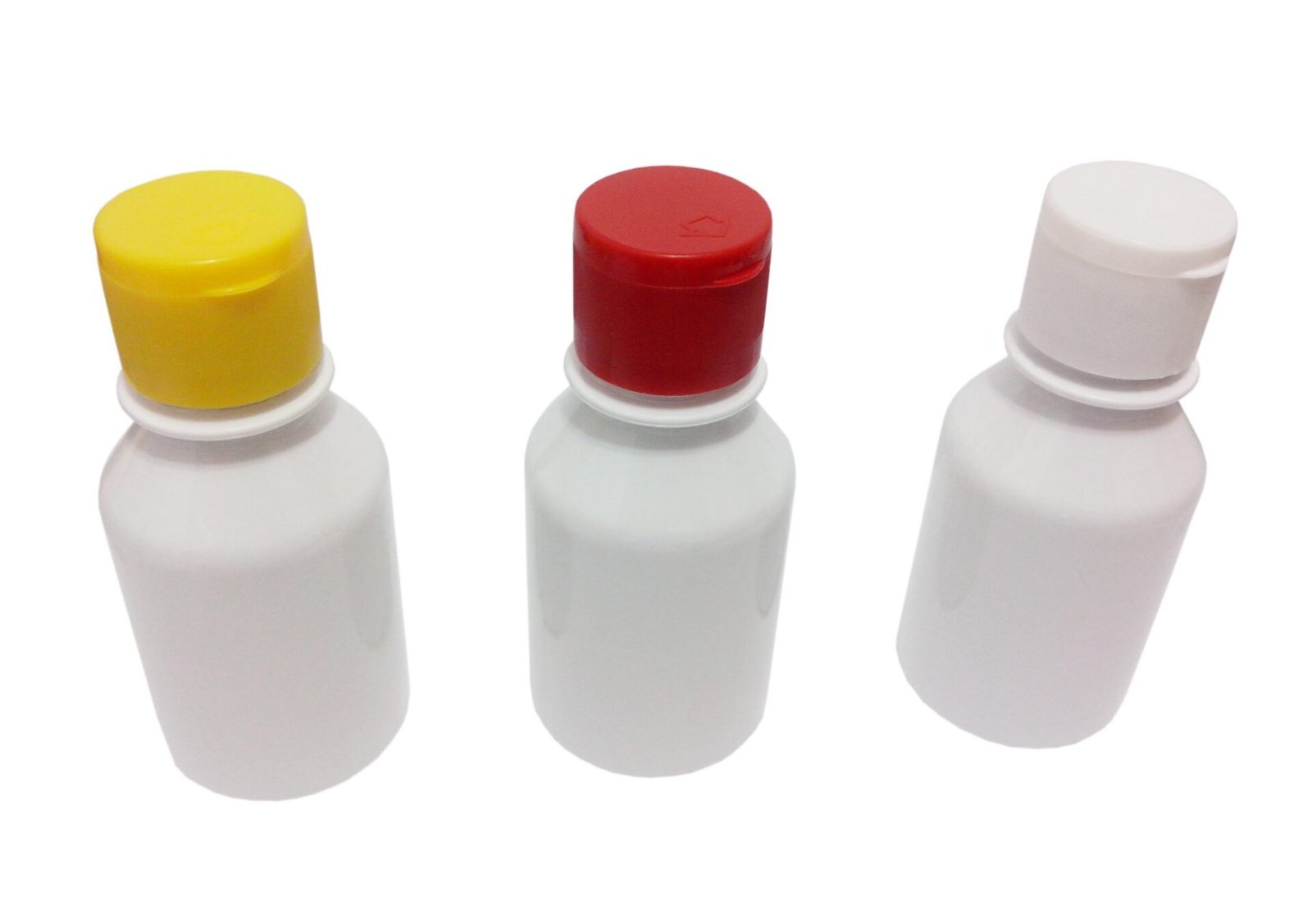 416 FRASCO PLÁSTICO BRANCO 100ML TAMPA FLIPTOP BATOQUE FAR