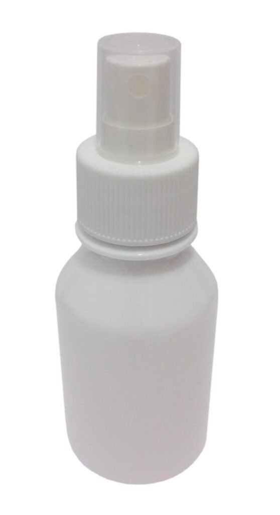172 FRASCO PLÁSTICO BRANCO PET 100ML TAMPA SPRAY S FAR