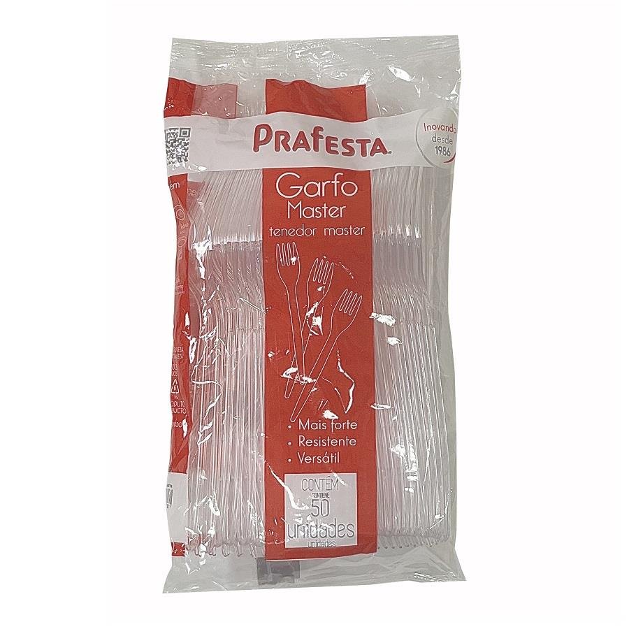 1500 GARFOS MASTER PLÁSTICO CRISTAL 180X27MM PRAFESTA - Imagem 3