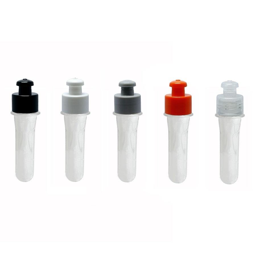 820 PREFORMA CRISTAL 27ML PET 22G TUBETE 10CM ROSCA PUSHPULL