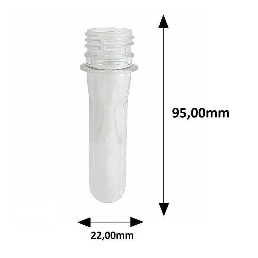 600 PREFORMA CRISTAL 27ML PET 22G TUBETE 10CM MINI GATILHO - Imagem 5