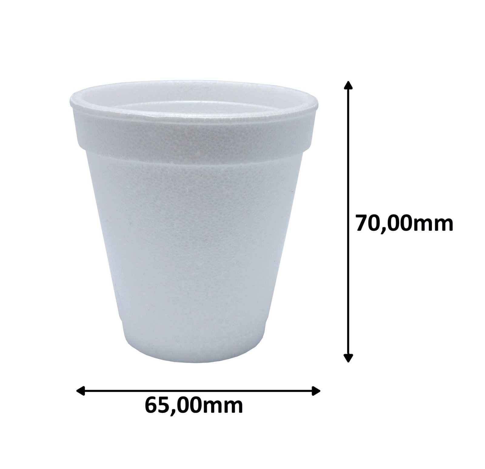 2000 COPOS TÉRMICOS DESCARTÁVEL ISOPOR C/ TAMPA BRANCO 118ML - Imagem 5