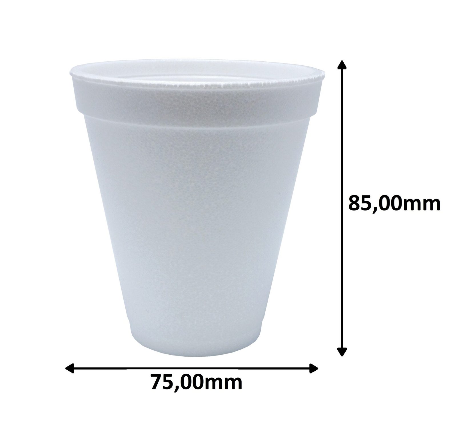 1000 COPOS TÉRMICOS DESCARTÁVEIS ISOPOR EPS BRANCO 177ML - Imagem 3